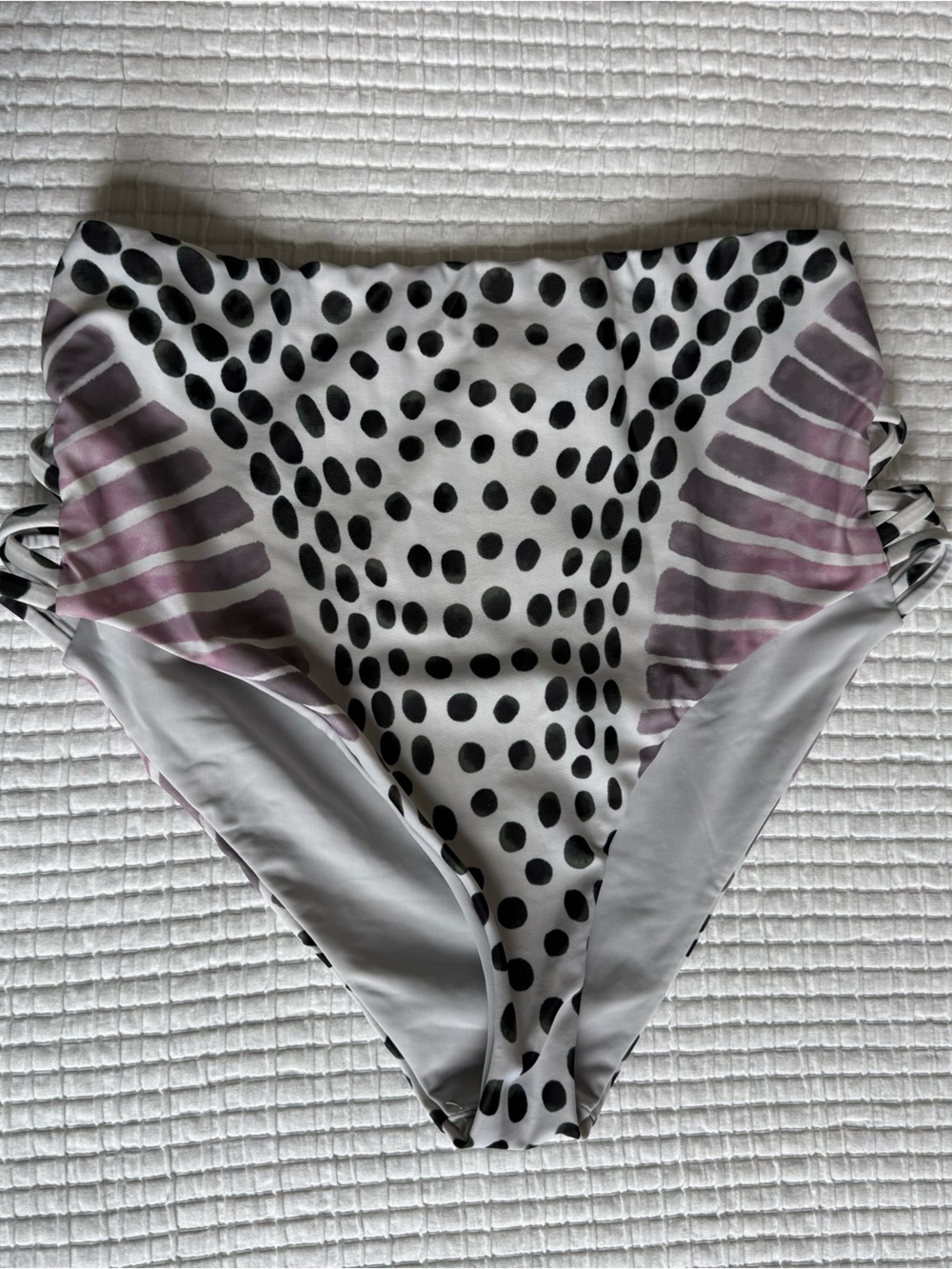 Mara Hoffman High-Waist Polka Dot Swim Bottoms